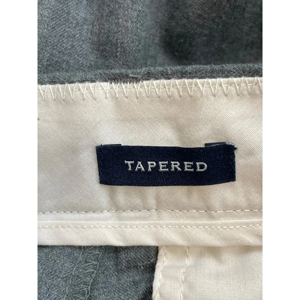 J Crew‎ Pants Mens 36 x 30 Gray 100% cotton Flat Front Thompson Tapered